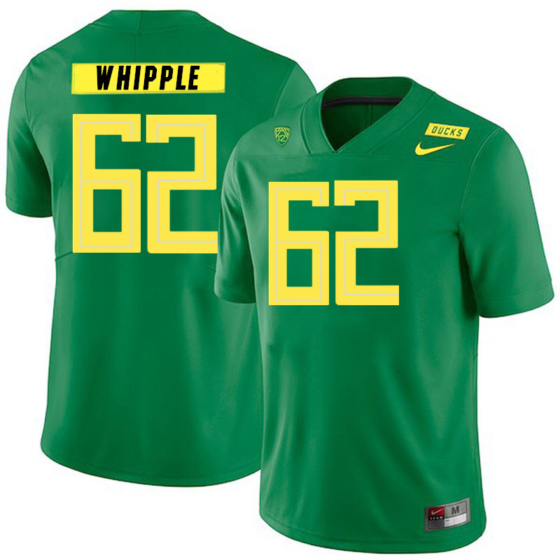Men #62 Holden Whipple Oregon Ducks College Football Jerseys Stitched Sale-Green